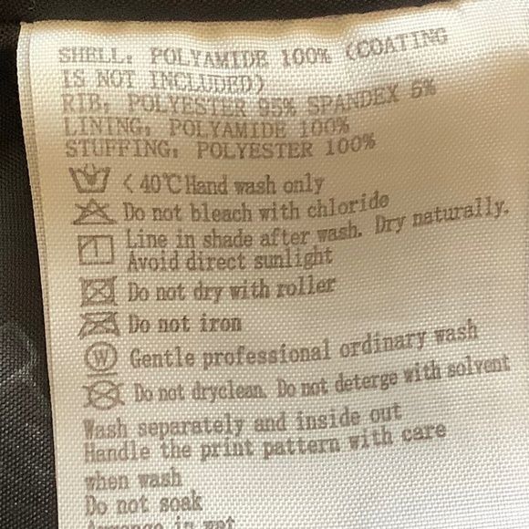 Kappa Black quilted Hooded Logo Jacket Coat Large - Picture 7 of 12